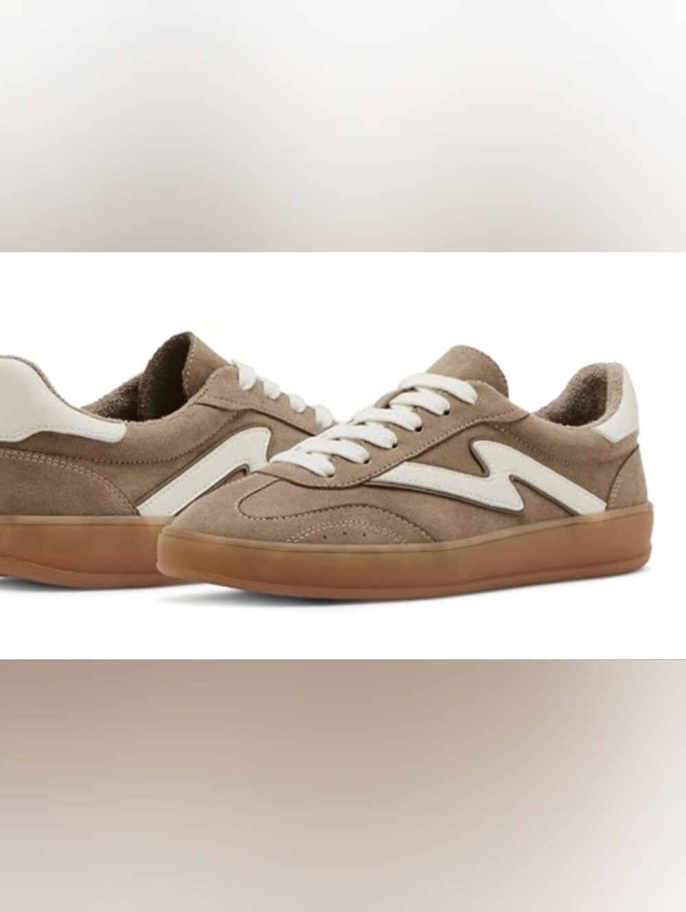 Madden Girl Taupe Sneakers with White Accent NWOT